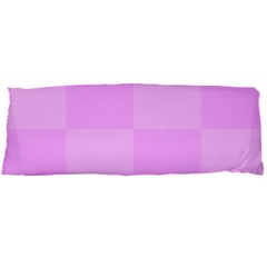 Pink Gingham Check Squares Body Pillow Case Dakimakura (two Sides) by yoursparklingshop