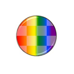 Lgbt Rainbow Buffalo Check Lgbtq Pride Squares Pattern Hat Clip Ball Marker (10 Pack) by yoursparklingshop