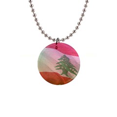 Lebanon 1  Button Necklace by AwesomeFlags