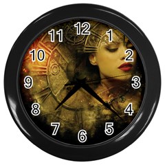 Surreal Steampunk Queen From Fonebook Wall Clock (black) by 2853937