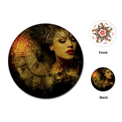 Surreal Steampunk Queen From Fonebook Playing Cards Single Design (round) by 2853937