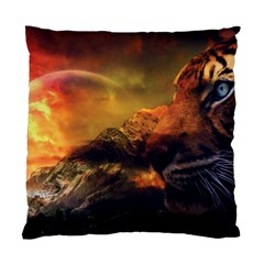 Tiger King In A Fantastic Landscape From Fonebook Standard Cushion Case (one Side) by 2853937