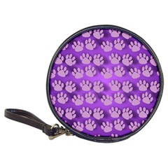 Pattern Texture Feet Dog Purple Classic 20-cd Wallets by Dutashop