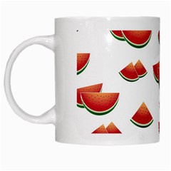 Summer Watermelon Pattern White Mugs by Dutashop