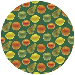 Background Fruits Several Wooden Puzzle Round by Dutashop