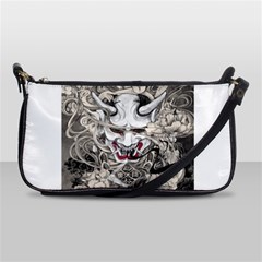 Samurai Oni Mask Shoulder Clutch Bag by Saga96