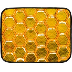 Hexagonal Windows Double Sided Fleece Blanket (mini)  by essentialimage365