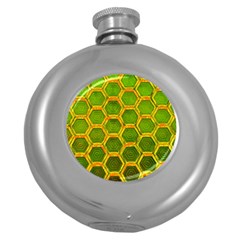 Hexagon Windows Round Hip Flask (5 Oz) by essentialimage365