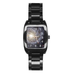 Spiral Galaxy Stainless Steel Barrel Watch by ExtraAwesomeSauce