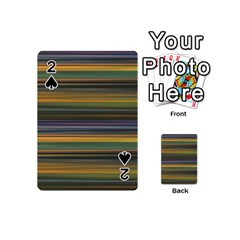 Multicolored Linear Abstract Print Playing Cards 54 Designs (mini) by dflcprintsclothing