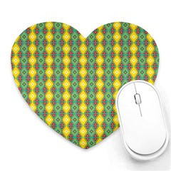 Native American Pattern Heart Mousepads by ExtraGoodSauce