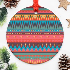 Native American Pattern Ornament (round) by ExtraAwesomeSauce