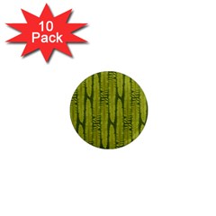 Fern Texture Nature Leaves 1  Mini Magnet (10 Pack)  by Dutashop