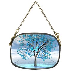 Crystal Blue Tree Chain Purse (two Sides) by icarusismartdesigns