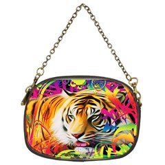 Tiger In The Jungle Chain Purse (two Sides) by icarusismartdesigns