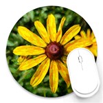 Sunflower Painting Round Mousepads Front