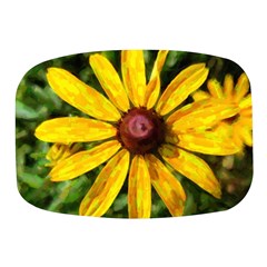 Sunflower Painting Mini Square Pill Box by ExtraAwesomeSauce