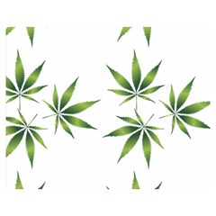 Cannabis Curative Cut Out Drug Double Sided Flano Blanket (medium)  by Dutashop