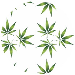 Cannabis Curative Cut Out Drug Wooden Puzzle Round by Dutashop