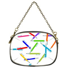 Pen Pencil Color Write Tool Chain Purse (one Side) by Dutashop