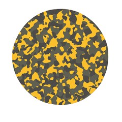 Camouflage Jaune/vert  Mini Round Pill Box by kcreatif