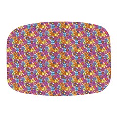 Groovy Floral Pattern Mini Square Pill Box by designsbymallika