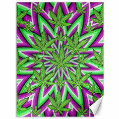 Purple, White, Green, Marijuana, Leaves, Cbdoilprincess  5de76707-e767-40d0-a70d-e7c36407f0a3 Canvas 36  X 48  by CBDOilPrincess1