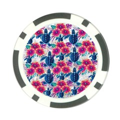 Tropical Flowers Turtles Cbdoilprincess 9a8efa63-1b6b-4226-a85c-858859e581d8 Poker Chip Card Guard by CBDOilPrincess1