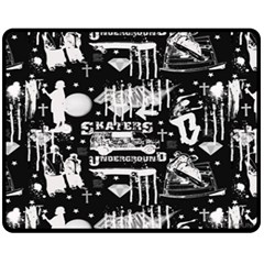 Skater-underground2 Double Sided Fleece Blanket (medium)  by PollyParadise