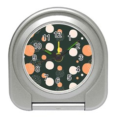 Black Peach White  Travel Alarm Clock by Sobalvarro