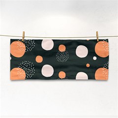 Black Peach White  Hand Towel by Sobalvarro