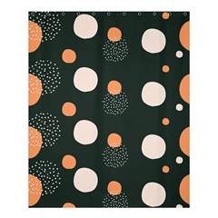 Black Peach White  Shower Curtain 60  X 72  (medium)  by Sobalvarro