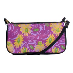 Folk Floral Pattern  Abstract Flowers Surface Design  Seamless Pattern Shoulder Clutch Bag by Eskimos