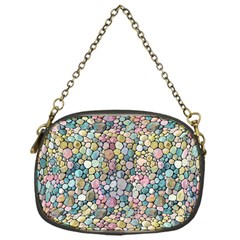 Multicolored Watercolor Stones Chain Purse (one Side) by SychEva