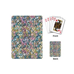 Multicolored Watercolor Stones Playing Cards Single Design (mini) by SychEva