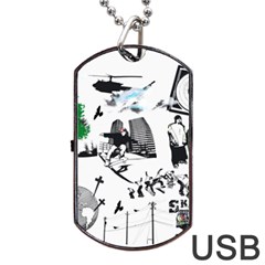 Skaterunderground Dog Tag Usb Flash (one Side) by PollyParadise