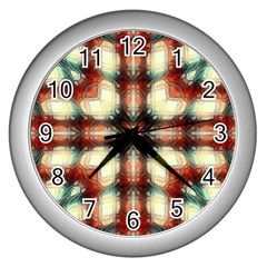 Royal Plaid  Wall Clock (silver) by LW41021