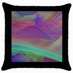 Color Winds Throw Pillow Case (black) by LW41021