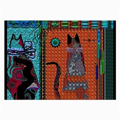 Cats Large Glasses Cloth (2 Sides) by LW41021