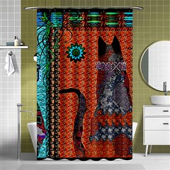 Cats Shower Curtain 48  X 72  (small)  by LW41021