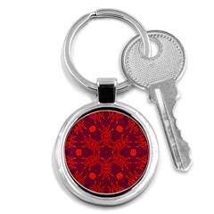 Red Rose Key Chain (round) by LW323