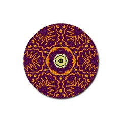 Tropical Twist Rubber Round Coaster (4 Pack)  by LW323