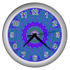 Bluebelle Wall Clock (silver) by LW323