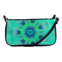 Blue Green  Twist Shoulder Clutch Bag by LW323