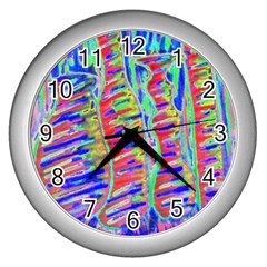 Vibrant-vases Wall Clock (silver) by LW323