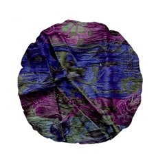 Warp And Weft Standard 15  Premium Round Cushions by kaleidomarblingart