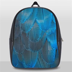 Feathery Blue School Bag (large) by LW323