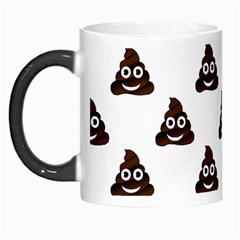 Happy Poo Pattern, Funny Emoji, Emoticon Theme, Vector Morph Mugs by Casemiro