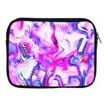 Hot Pink Fuchsia Flower Fantasy  Apple iPad 2/3/4 Zipper Cases Front