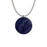 Topography map 1  Button Necklace Front